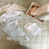 Picnic Footie - White Red