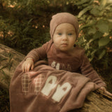 Mittens Layette Set - Woodrose