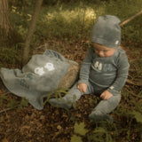 Mittens Layette Set - Off Navy