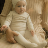 Pinstripe Footie Set - Oat