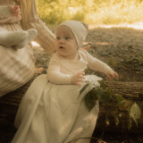 Pinstripe Layette Set - Oat