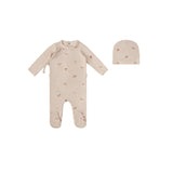 Apple Picking Footie Set - Red Apple