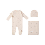 Apple Picking Layette Set - Navy Apple