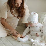 Daisy Print Set (Swaddle) - Baby Pink
