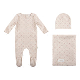 Heart and Star Layette Set - Pink Heart