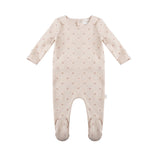 Heart and Star Footie - Pink Heart