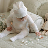Patchwork Footie - Baby Pink