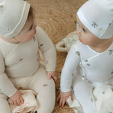 Picnic Footie - Natural Pink