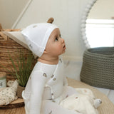 Picnic Footie - White Green