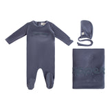 Sherpa Poppeto Layette Set - Off Navy