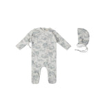 Toile Footie Set - Blue