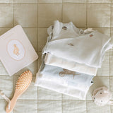 Picnic Footie - Natural Pink